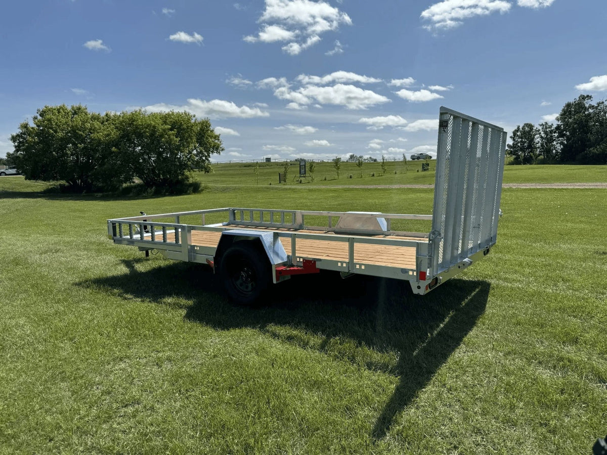 83-in x 14-ft Utility Trailer with Gate & Side ATV Ramps, Galvanized U5E9 - product image 7