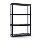4-Shelf Resin Storage/Shelving Unit, 36 x 14 x 54.5-in, Black Q9C0 - product image 1