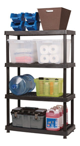 4-Shelf Resin/Plastic Storage Rack/Shelving Unit, 36 x 18 x 54-in D6P1 - product image 4