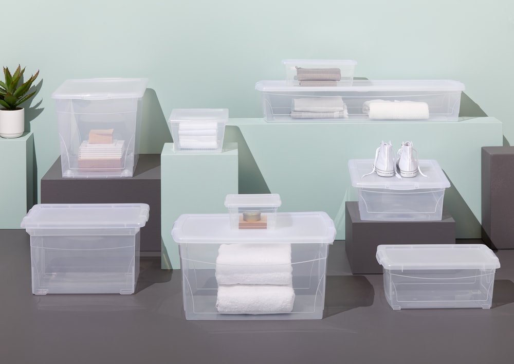 type A Clarity Transparent Storage Box with Lid, 60-L H4T6 - product image 7