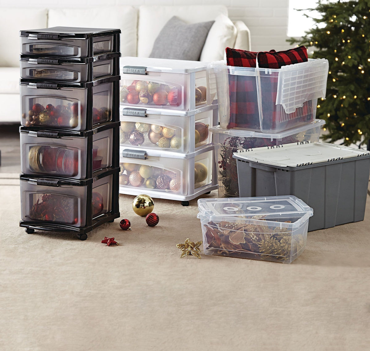 type A Clarity Transparent Storage Box with Lid, 60-L H4T6 - product image 8