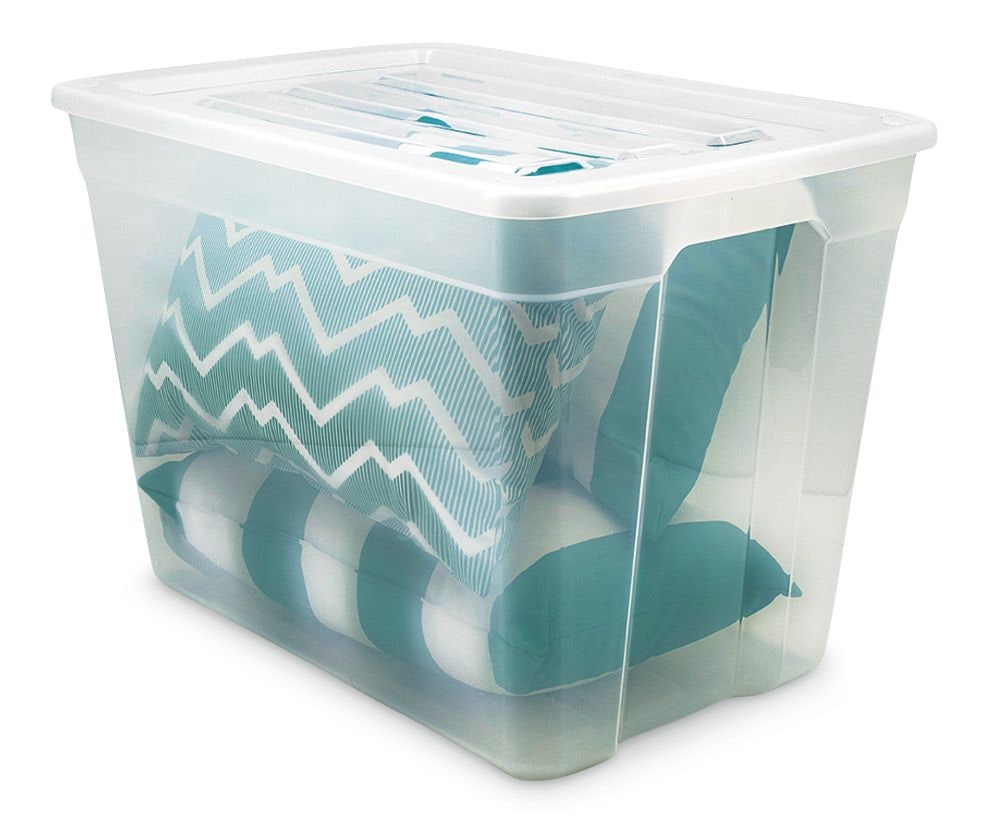 type A Clear Storage Tote, 72-L Y5K0 - product image 1