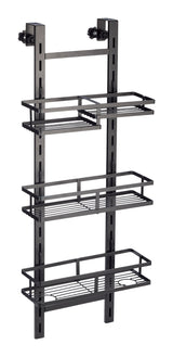 Type A Over-The-Door Adjustable Shower Caddy, Black Z1Z4 - product image 1