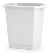 type A Plastic Open Rectangular Kitchen Garbage Can, White, 14-L N7I0 - product image 1