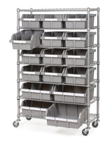 Classics 7-Tier NSF 16-Bin Rack Shelving, 36-in x 14-in x 56-in M0K1 - product image 1