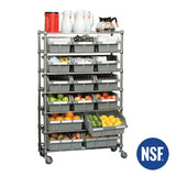 Classics 7-Tier NSF 16-Bin Rack Shelving, 36-in x 14-in x 56-in M0K1 - product image 2