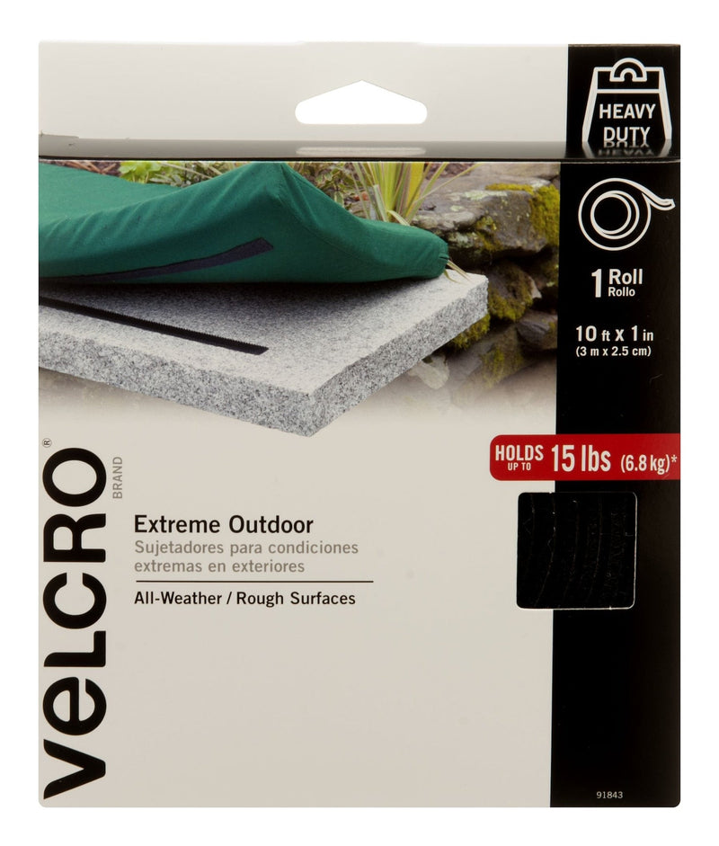 Industrial Strength Extreme Heavy Duty Tape, Black, 15-lbs, 10-ft x 1-in, 1-pk F2L1