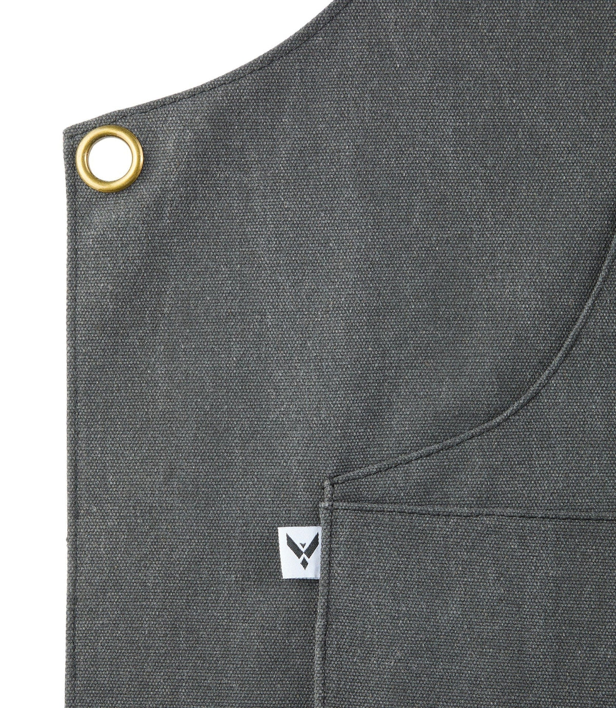 Adjustable Canvas & Leather BBQ Grilling Apron with Pockets, Grey Z9D4 - product image 2