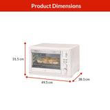 Digital Multi-Functional Air Fryer Toaster Oven with 11 Pre-Set Functions, Shortbread, 6-Slices Z2V4 - product image 7