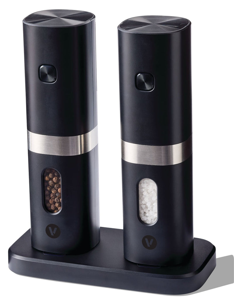 Electric Salt & Pepper Mill Set, 19.4-cm H4N4