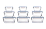 Square Glass Food Storage Container Set, 18-pc T6D9 - product image 1