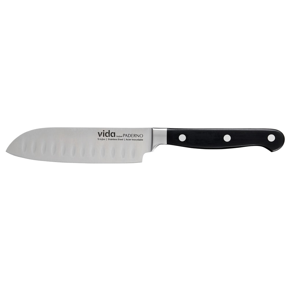 Stainless Steel Triple Rivet Santoku Knife, Ergonomic Grip, 5-in T5O9 - product image 1