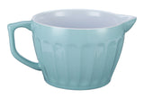 White/Blue Ceramic Batter Bowl, 2.5-qt P7R3 - product image 1