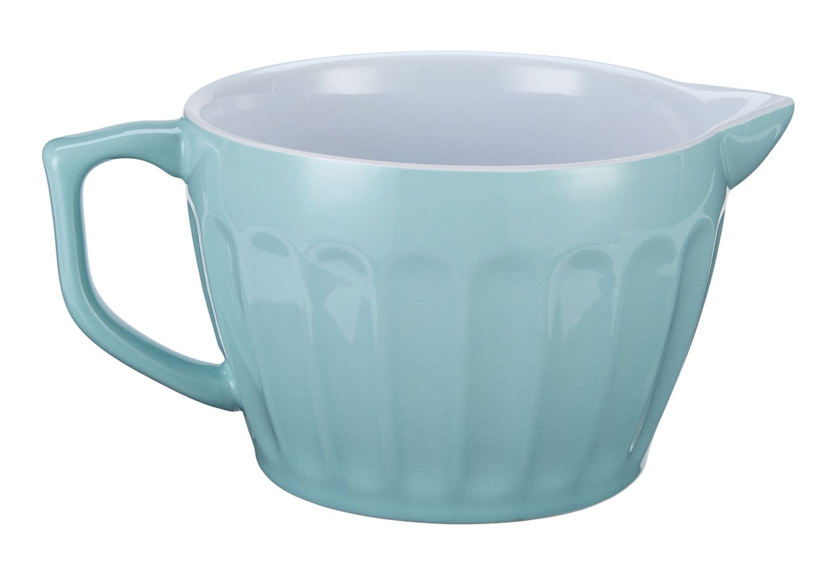 White/Blue Ceramic Batter Bowl, 2.5-qt P7R3 - product image 1