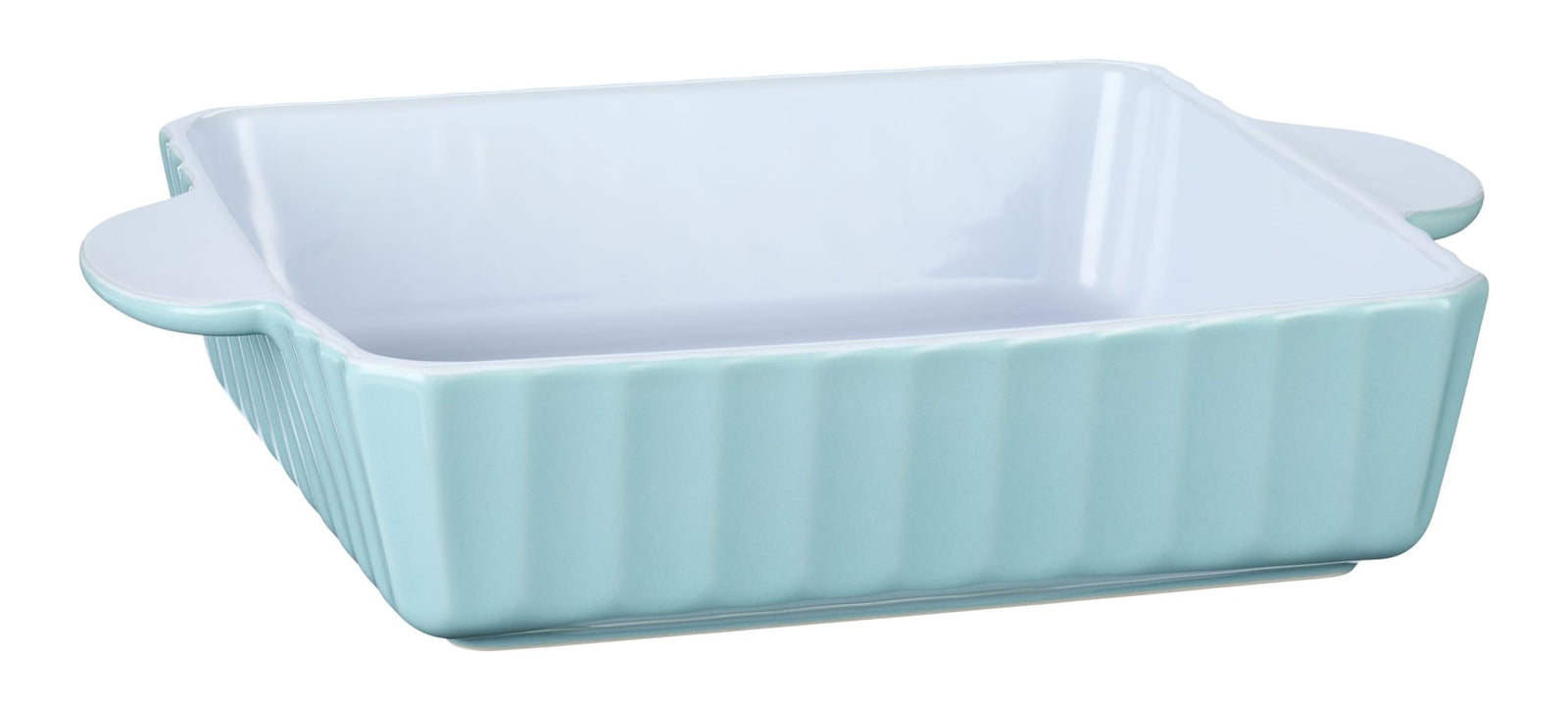 White/Blue Ceramic Square Baking Dish, 9-in K9T6 - product image 1