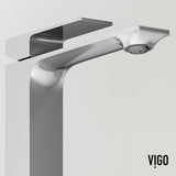 Duomo Gothic ConcretoStone Grey Bathroom Sink/Basin Set with Dunn Faucet and Rectangular Vessel H9A2 - product image 7
