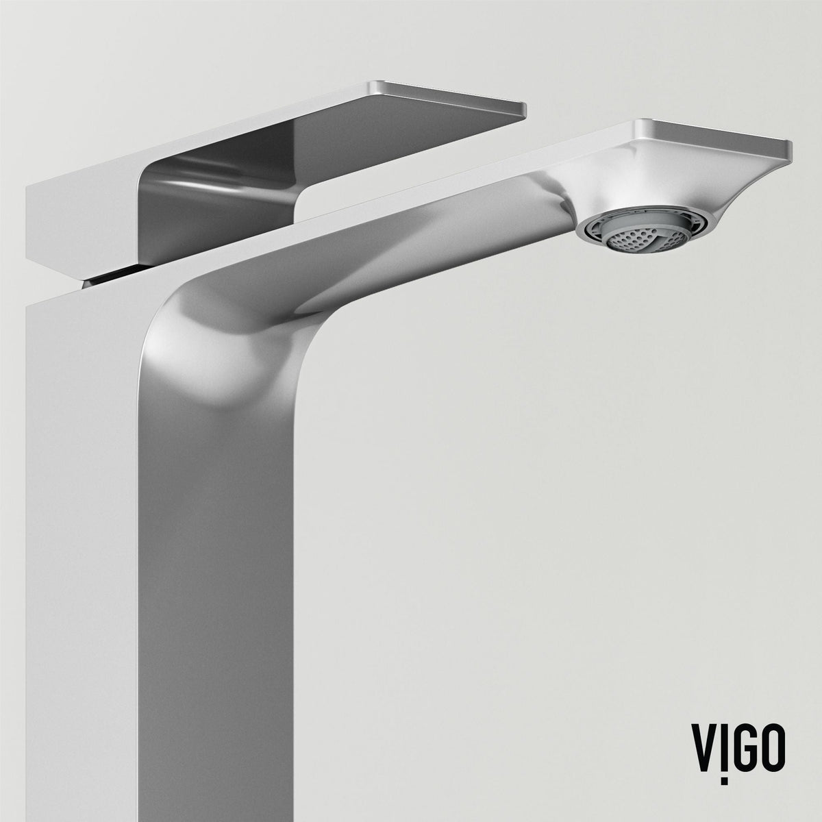 Duomo Gothic ConcretoStone Grey Bathroom Sink/Basin Set with Dunn Faucet and Rectangular Vessel H9A2 - product image 7