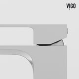 Duomo Gothic ConcretoStone Grey Bathroom Sink/Basin Set with Dunn Faucet and Rectangular Vessel H9A2 - product image 8