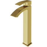 Duris Single Handle Vessel Sink Bathroom Faucet with Deck Plate, Matte BGold T1Y8 - product image 2