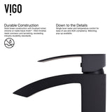 Duris Single Handle Vessel Sink Bathroom Faucet with Deck Plate, Matte Black C5V6 - product image 5