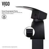 Duris Single Handle Vessel Sink Bathroom Faucet with Deck Plate, Matte Black M5E7 - product image 7