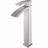 Duris Vessel Single Handle Vessel Sink Bathroom Faucet with Deck Plate, Brushed Nickel S0W8 - product image 1