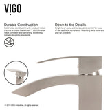 Duris Vessel Single Handle Vessel Sink Bathroom Faucet with Deck Plate, Brushed Nickel S0W8 - product image 4