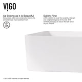 Jasmine MatteStone 18x15-in Deep White Bathroom Sink/Basin with Rectangular Vessel Z1M1 - product image 4