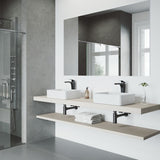Jasmine MatteStone 18x15-in Deep White Bathroom Sink/Basin with Rectangular Vessel Z1M1 - product image 6