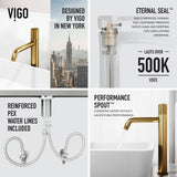 Marigold MatteStone Matte White Bathroom Sink/Basin Set with Apollo Faucet and Rectangular Composite Vessel U7M5 - product image 3