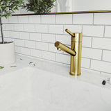Noma Single Handle Single Hole Bathroom Sink Faucet, WaterSense Certified, Matte Gold E0B5 - product image 8