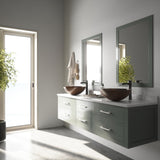 Round Glass Vessel Bathroom Sink/Basin with Deep Bowl, Russet B2N0 - product image 6