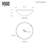 Round Glass Vessel Bathroom Sink/Basin with Deep Bowl, Russet B2N0 - product image 8