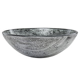 Round Glass Vessel Bathroom Sink/Basin with Deep Bowl, Titanium Y3Q0 - product image 1