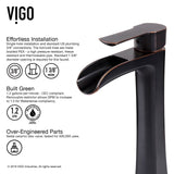 Russet Glass 18-in Red/Brown Bathroom Sink/Basin Set with Niko Faucet and Rectangular Vessel J0D2 - product image 3
