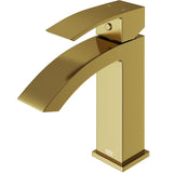 Satro Single Handle Single Hole Bathroom Sink Faucet, WaterSense Certified, Matte Gold Y5C9 - product image 3