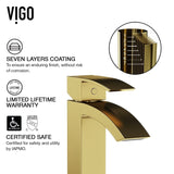 Satro Single Handle Single Hole Bathroom Sink Faucet, WaterSense Certified, Matte Gold Y5C9 - product image 5