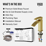 Satro Single Handle Single Hole Bathroom Sink Faucet, WaterSense Certified, Matte Gold Y5C9 - product image 8