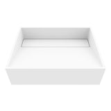 Starr Modern MatteStone 17x13-in Deep White Bathroom Sink/Basin with Rectangular Vessel S2B3 - product image 1