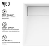 Starr Modern MatteStone 17x13-in Deep White Bathroom Sink/Basin with Rectangular Vessel S2B3 - product image 3