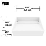 Starr Modern MatteStone 17x13-in Deep White Bathroom Sink/Basin with Rectangular Vessel S2B3 - product image 5