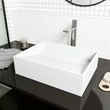 Starr Modern MatteStone 17x13-in Deep White Bathroom Sink/Basin with Rectangular Vessel S2B3 - product image 7