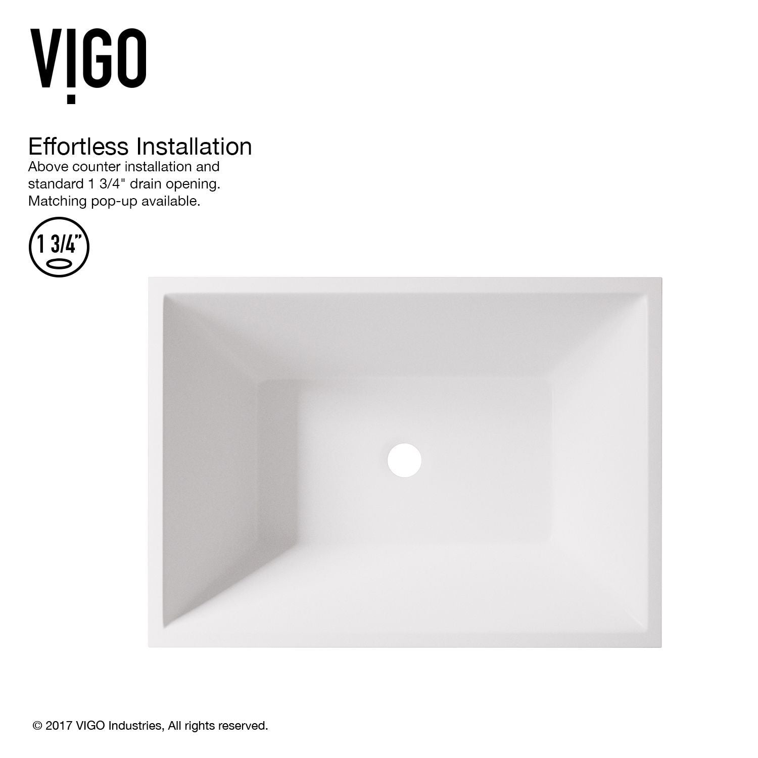 Vinca Matte Stone Vessel Bathroom Sink/Basin with Deep Bowl, White W2A5 - product image 5