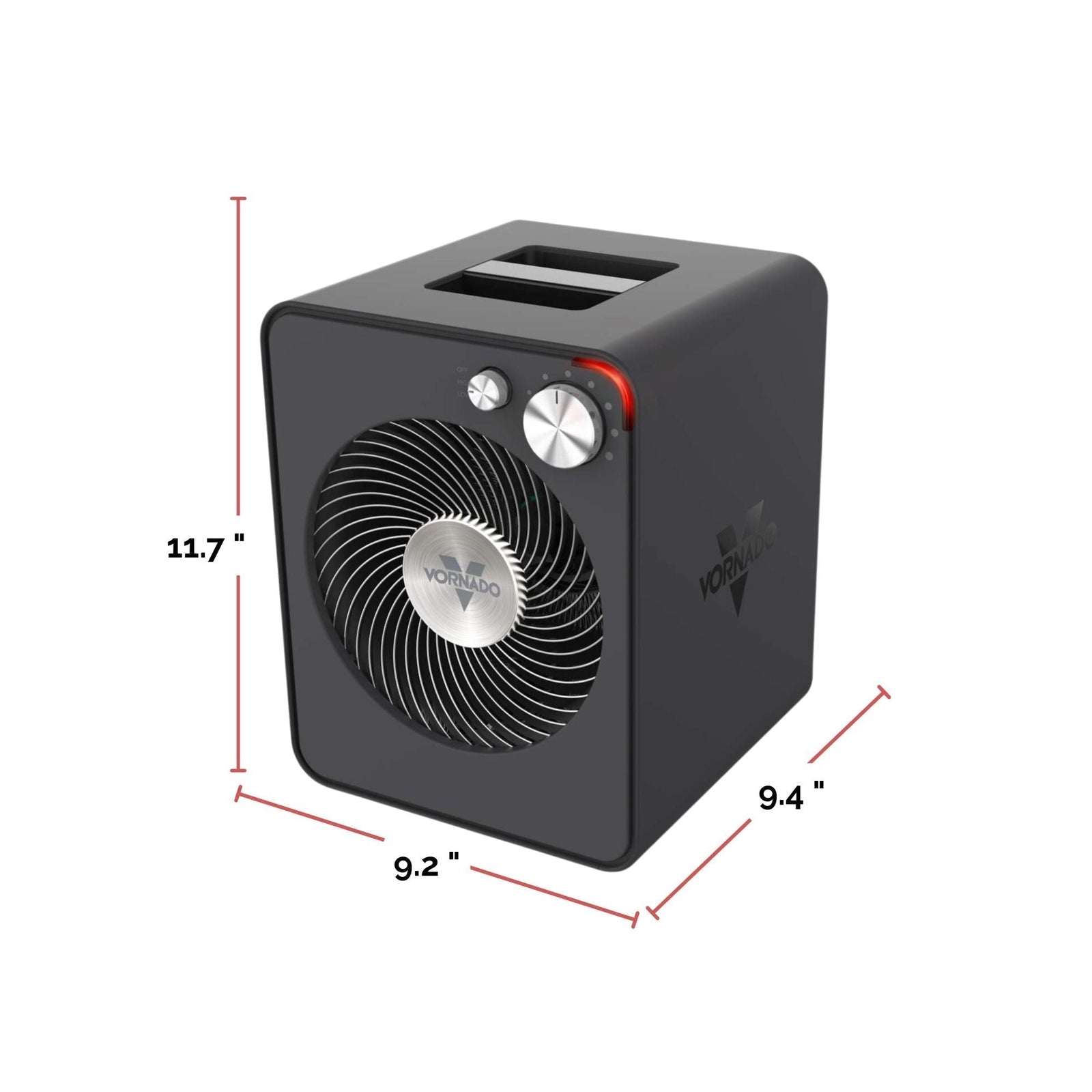 VMHi300 Whole Room Metal Heater with Adjustable Thermostat, Storm Grey V5J9 - product image 4
