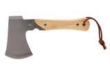 Mini Pack Axe, Steel Single-Bit Hatchet Axe with Wooden Handle, Leather Sheath & Strap M3M4 - product image 2
