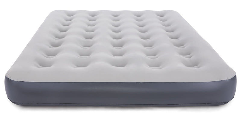 Single-High Inflatable Air Mattress/Airbed with 2-in-1 Pump For AC/DC Outlets, Queen V2T6