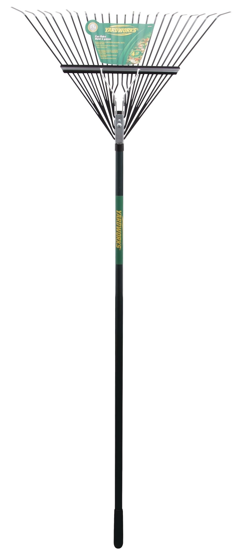 24-Tine Metal Leaf Rake with Fibreglass Shaft, 24-in C1A7 - product image 4
