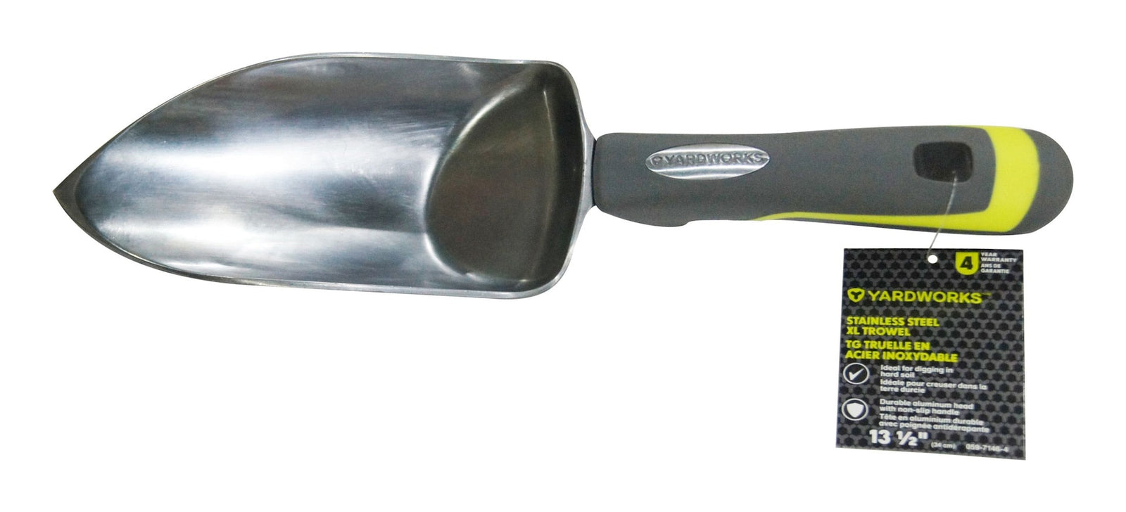 Aluminium Hand Trowel with Rubber Handle, XL C8P3 - product image 3