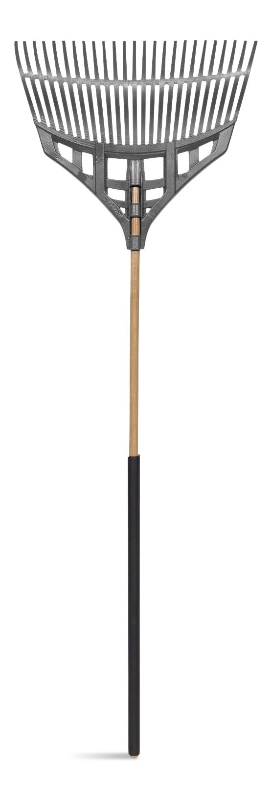 Ultra-Light Leaf Rake with Hardwood Shaft, 24-in S4X5