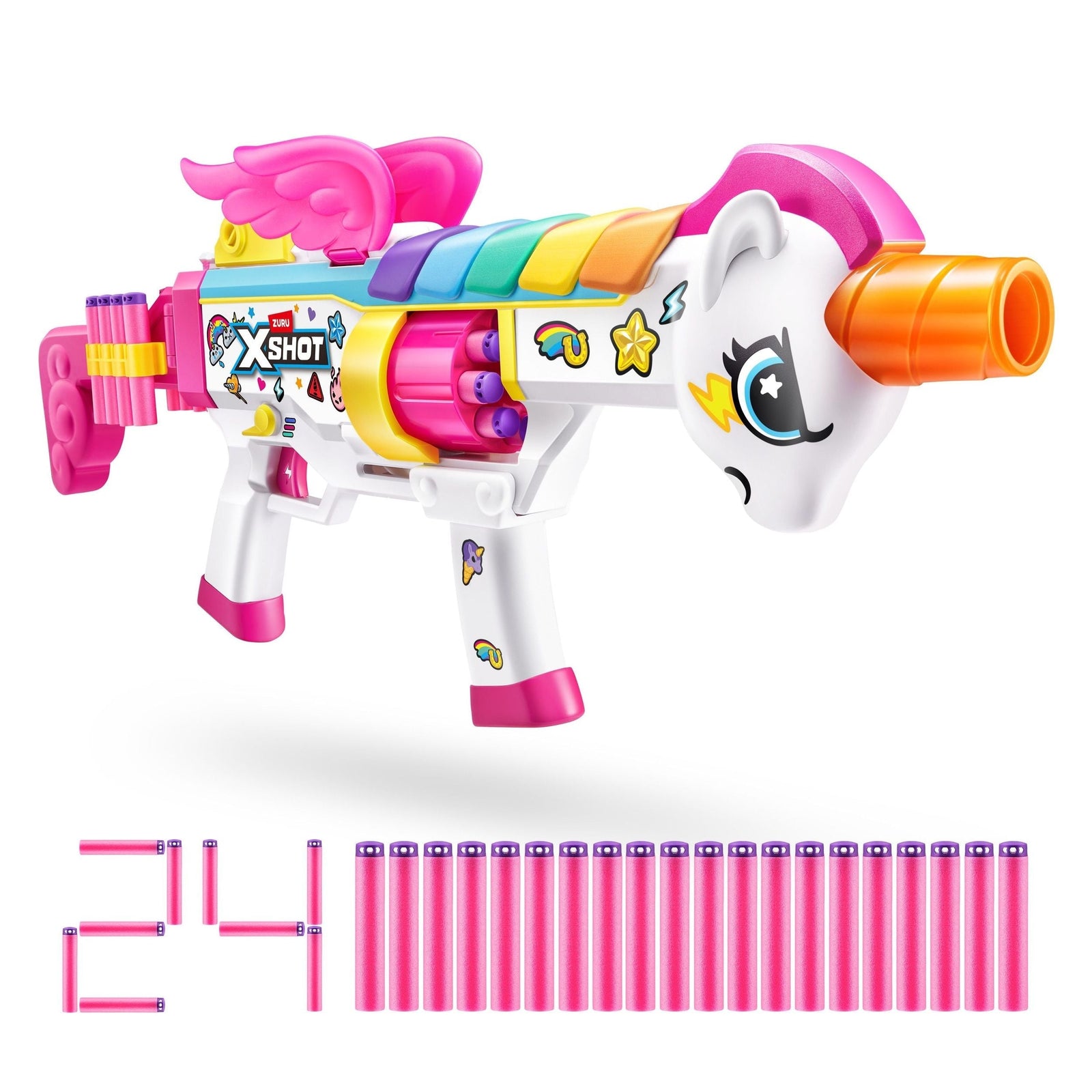 X-Shot Big Rizz Blastercorn Foam Dart Toy Blaster with 24 Darts B2A3 - product image 2